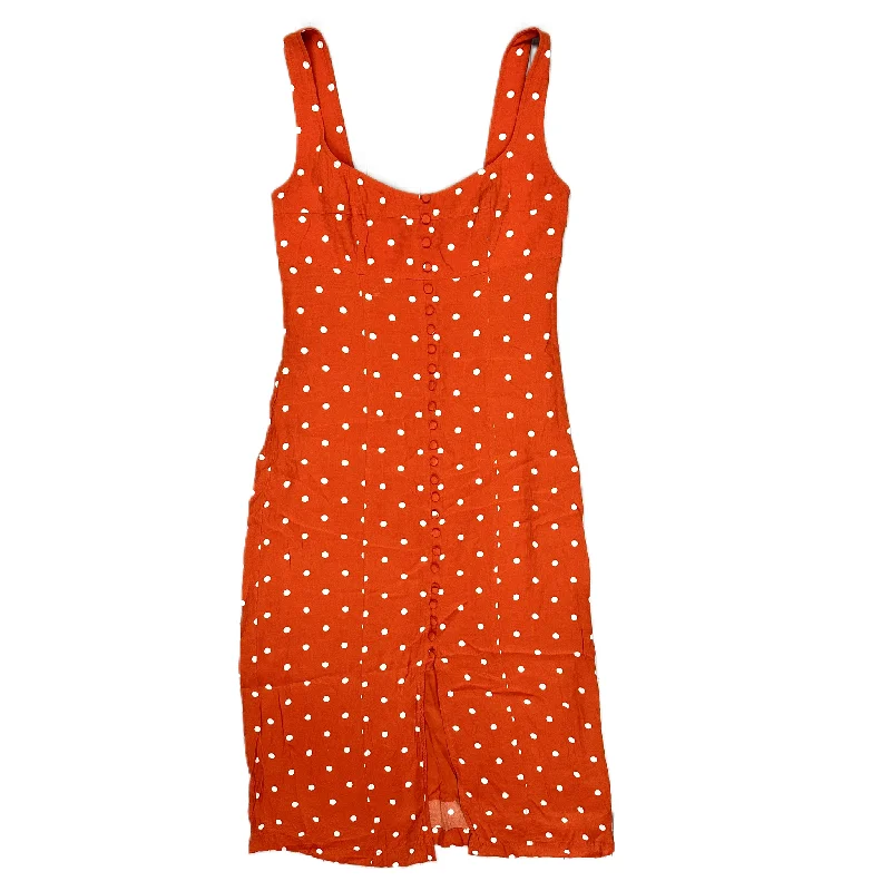 Dress Casual Maxi By Maeve In Orange & White, Size: Xs