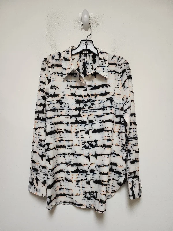 Top Long Sleeve By Dkny In Multi-colored, Size: M