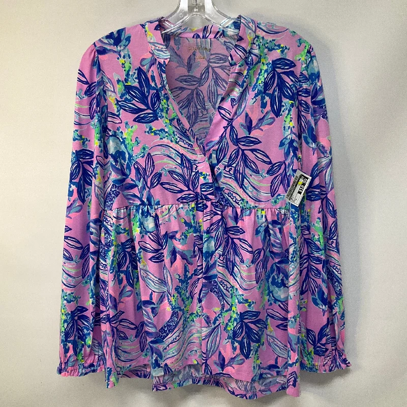 Top Long Sleeve By Lilly Pulitzer In Multi-colored, Size: S