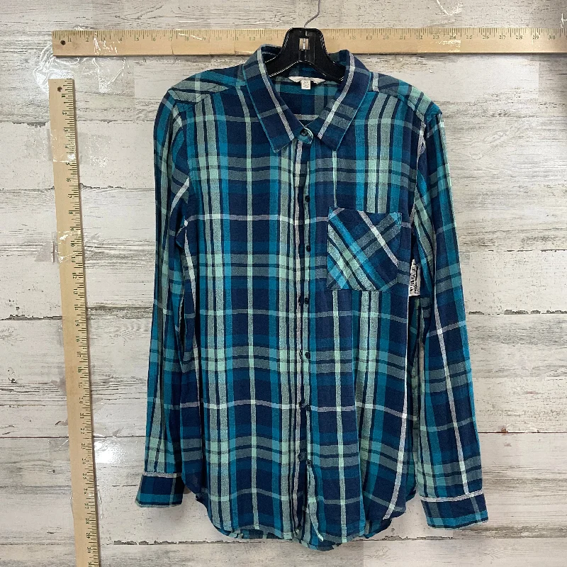 Top Long Sleeve By Lucky Brand In Blue, Size: S