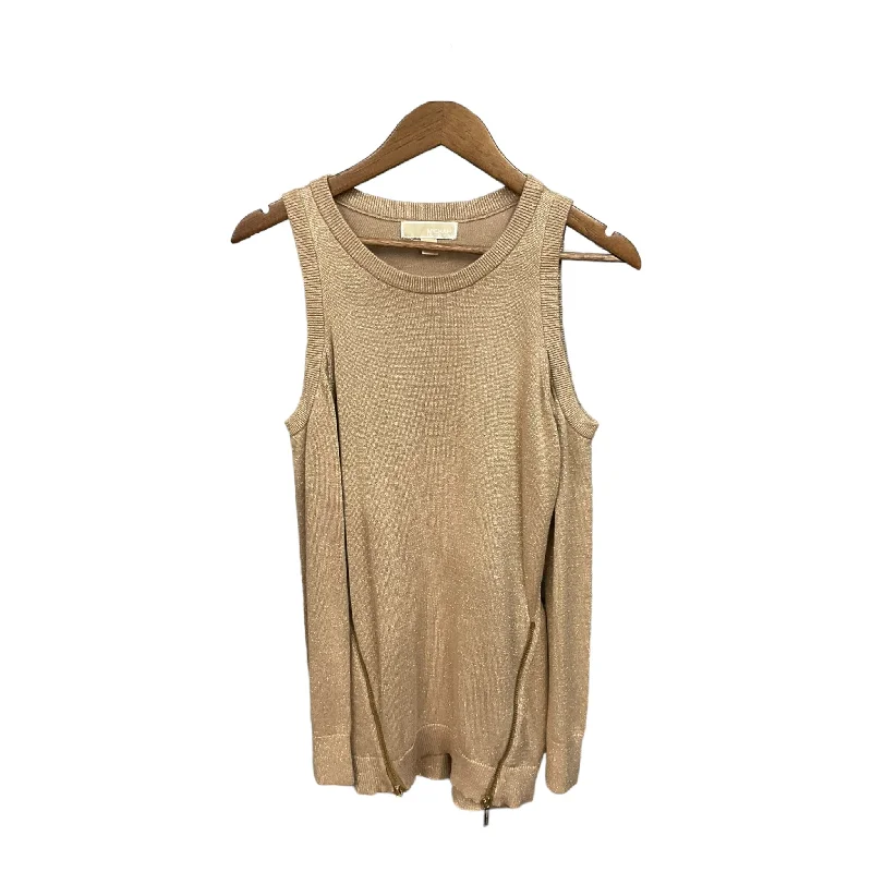 Top Long Sleeve By Michael By Michael Kors In Gold, Size: S