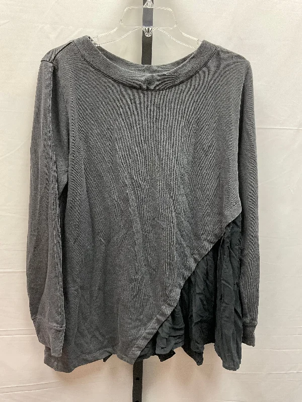 Top Long Sleeve By Soft Surroundings In Grey, Size: M