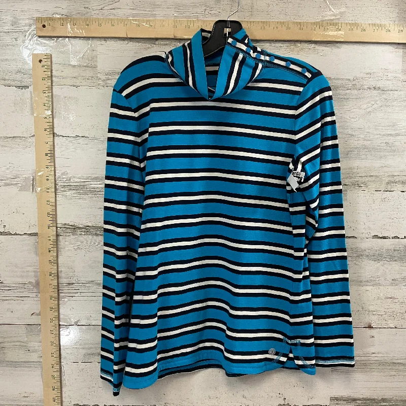 Top Long Sleeve By Talbots In Blue, Size: S