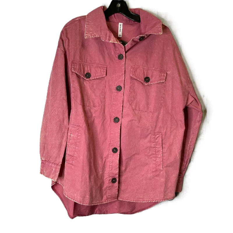 Top Long Sleeve By Zenana Outfitters In Pink, Size: S