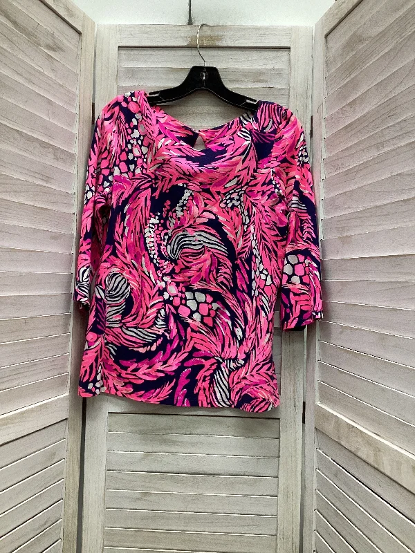 Top Long Sleeve Designer By Lilly Pulitzer In Multi-colored, Size: M