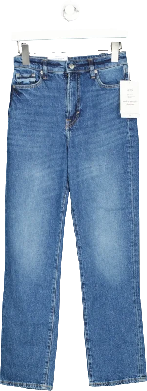 H&M Blue Vintage Mom Fit Ultra High Ankle Jeans BNWT UK 6