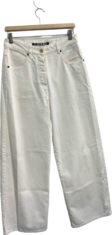 Jacquemus White Le Coup De Soleil Wide Leg Jeans W26