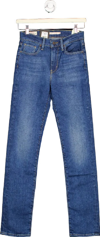 Levi's Blue 724 High-Rise Slim Straight Jeans W26