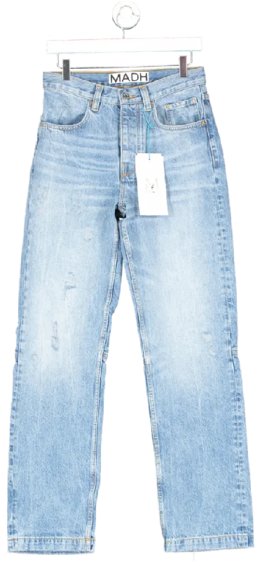 MADH Blue Loose Fit Straight Jeans W28