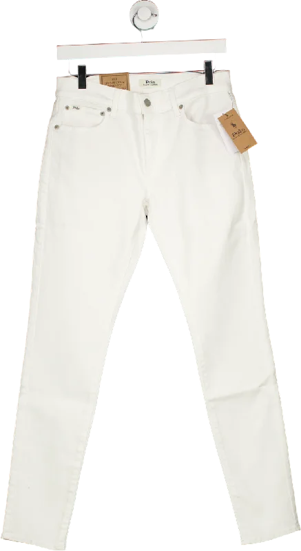 Polo Ralph Lauren White Tompkins Skinny Jeans W28