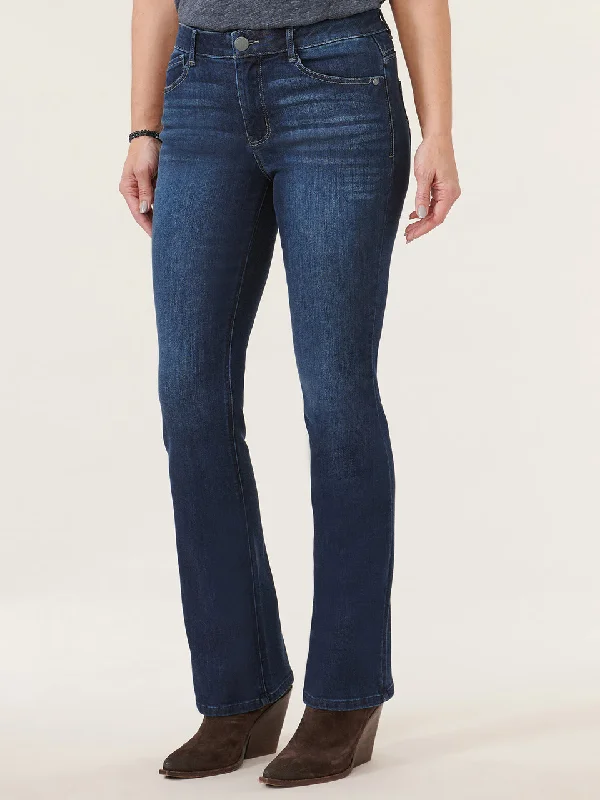 34"" Democracy Ab Solution High Rise Cascading ""D"" Itty Bitty Bootcut Tall Jean