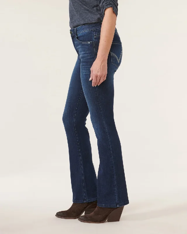 34"" Democracy Ab Solution High Rise Cascading ""D"" Itty Bitty Bootcut Tall Jean