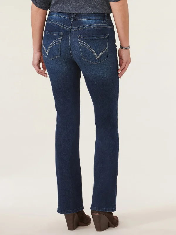 34"" Democracy Ab Solution High Rise Cascading ""D"" Itty Bitty Bootcut Tall Jean