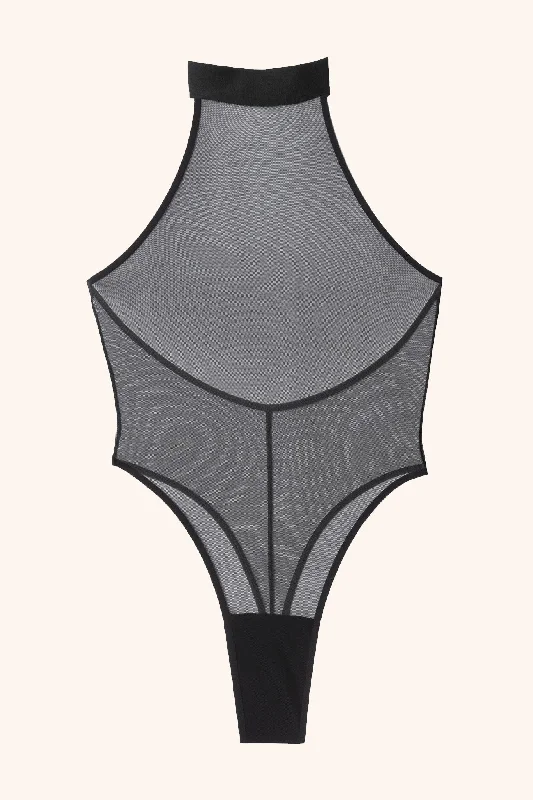 Julia bodysuit - black mesh