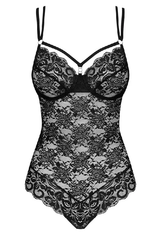 Obsessive Black Lace Teddy