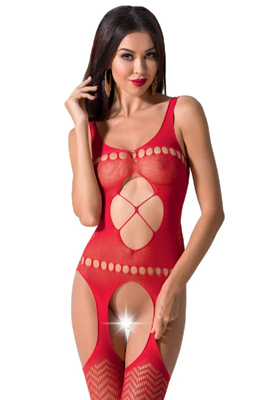 Passion BS057 Bodystocking Red