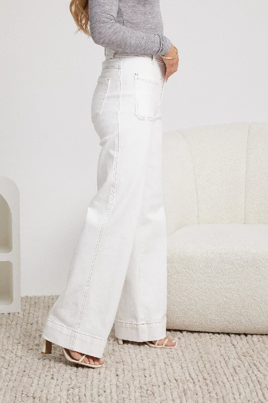 Yzabel Jeans - White Denim