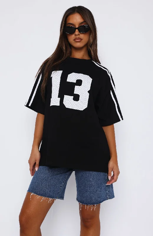 Always A Statement Oversized Tee Black