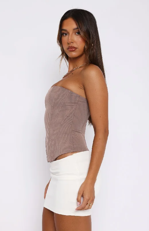 Feeling Fun Bustier Mocha