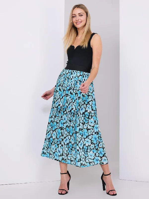 Pleated Chiffon Skirt