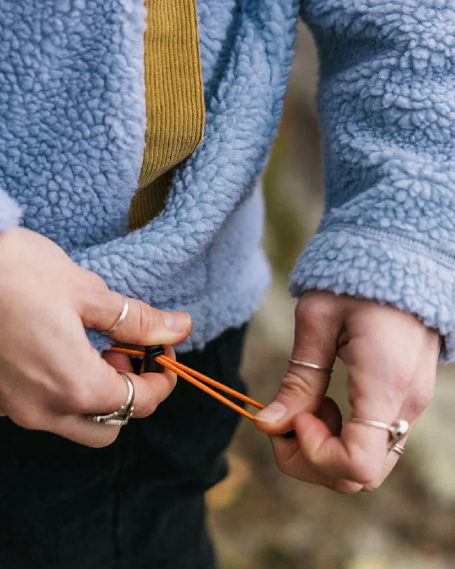 Create Recycled Deep-Pile Sherpa Fleece - Blue Fog