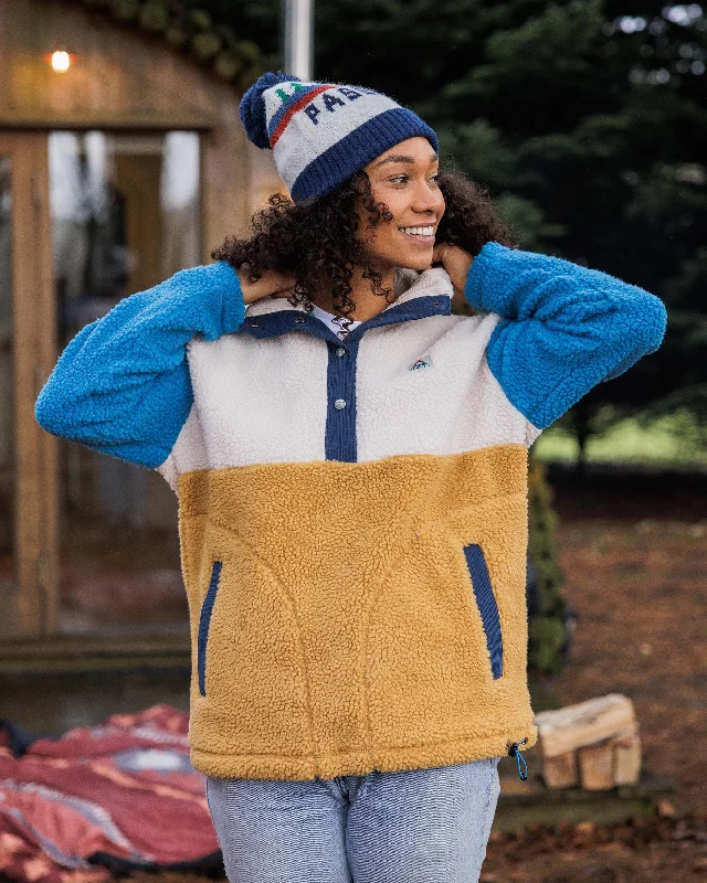 Create Recycled Deep-Pile Sherpa Fleece - Mustard Gold