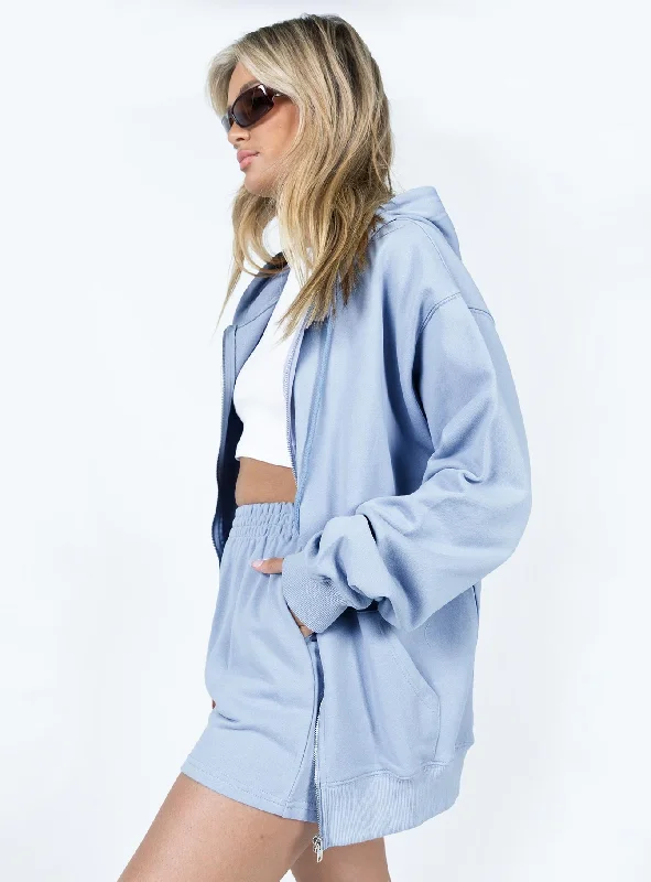 Hoda Zip Up Jacket Blue