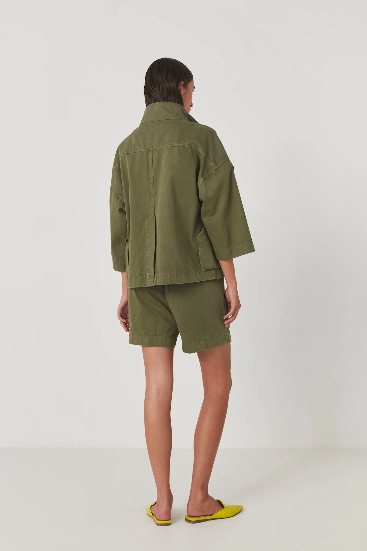 Katje Light Canvas Jacket - Army