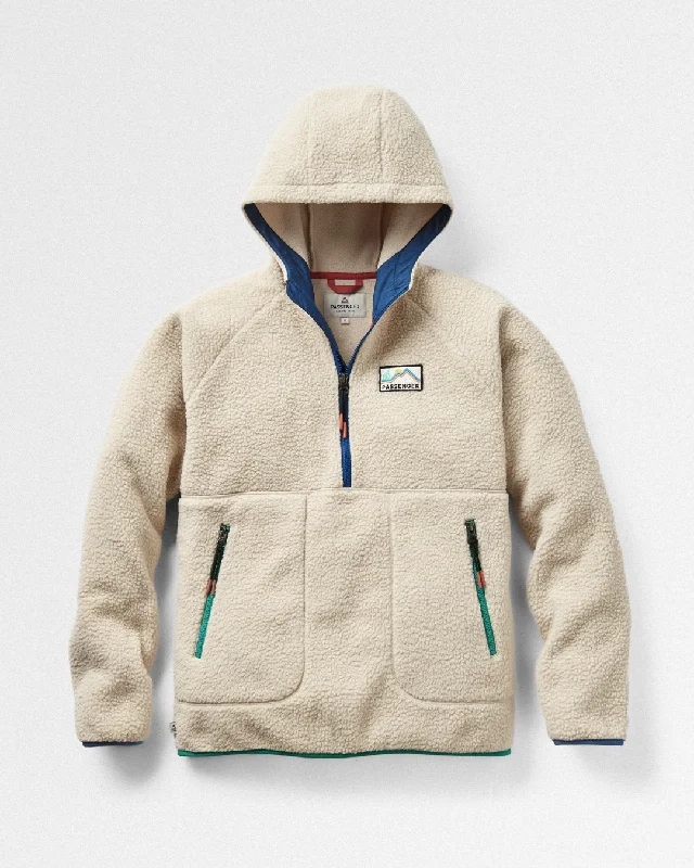 Maine 2.0 1/2 Zip Recycled Sherpa Fleece - Oatmeal