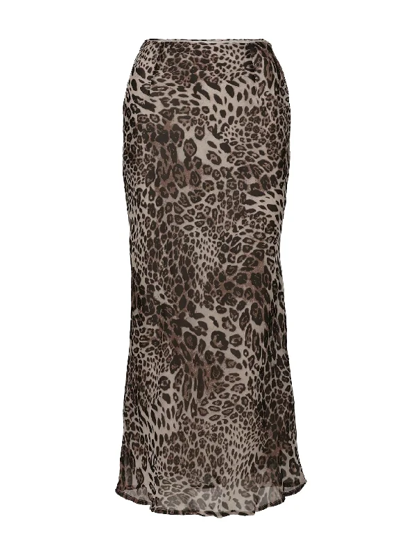 Manda Maxi Skirt Leopard