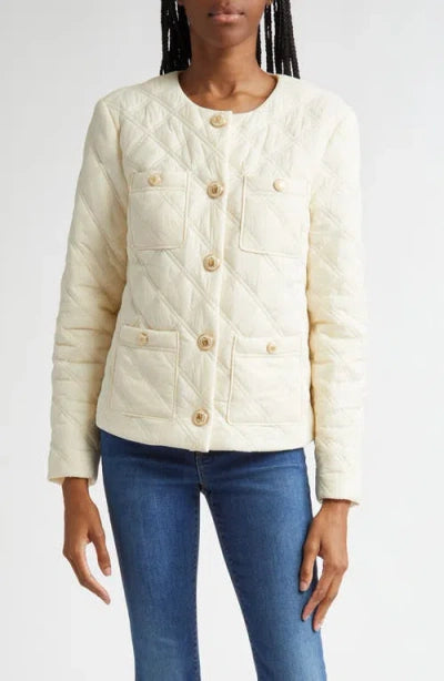 Shalia Quilted Jacket - Ivory