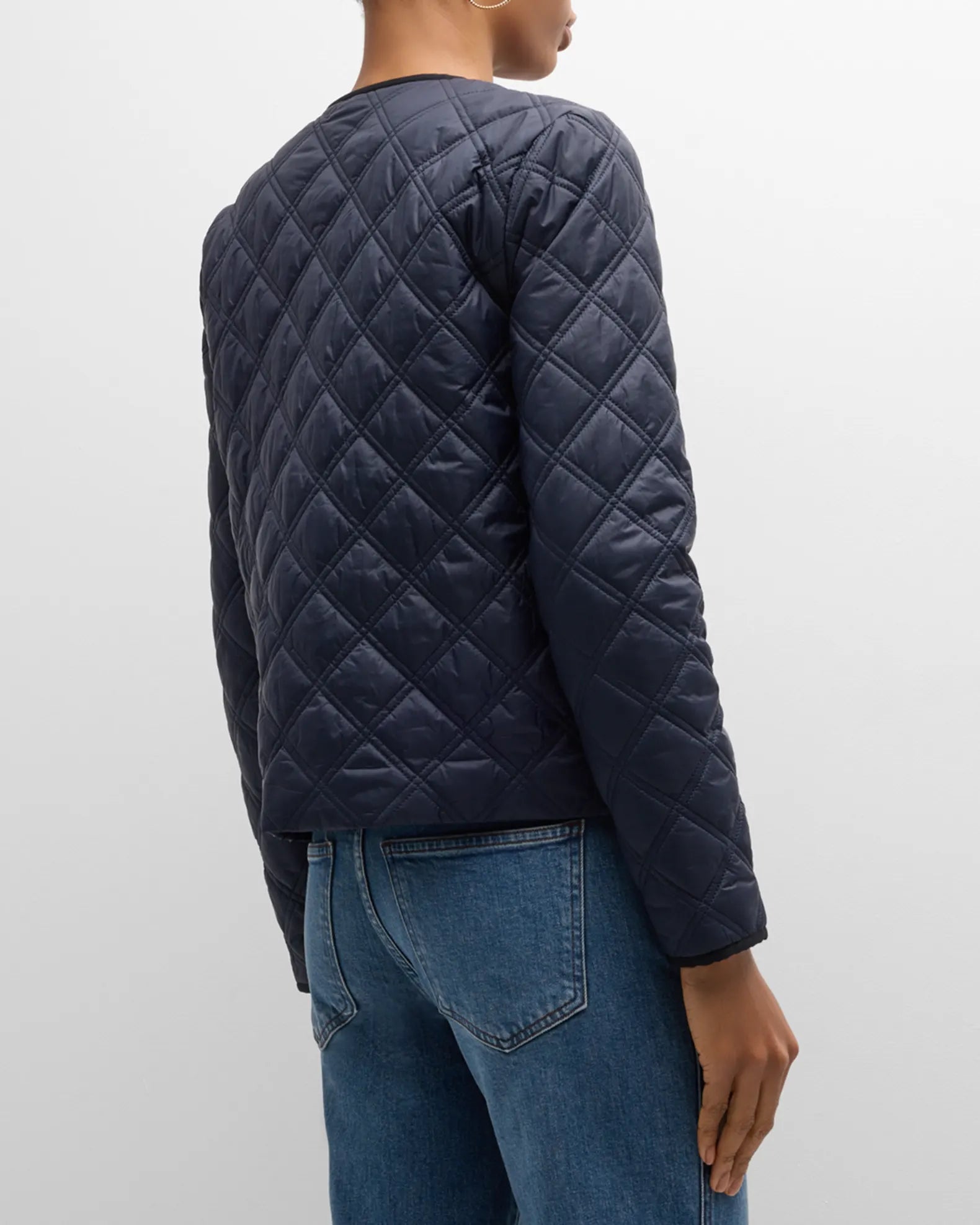 Shalia Quilted Jacket - Navy