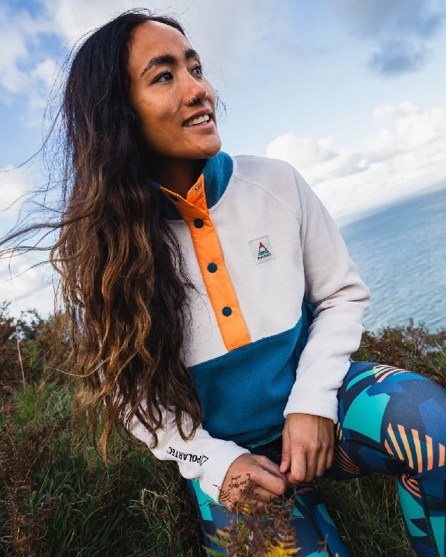 Women's Snowdrop Recycled Polartec® Fleece - Corsair/ Vintage White