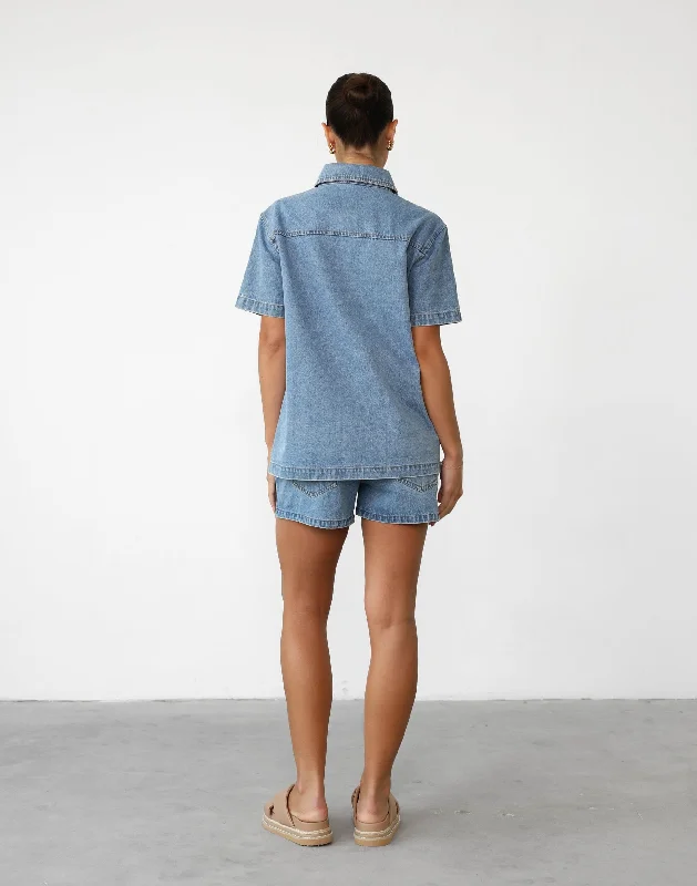 Elizha Shirt (Blue Denim)