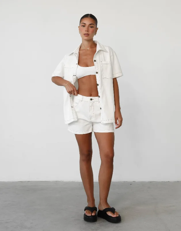 Lili Denim Shirt (White)