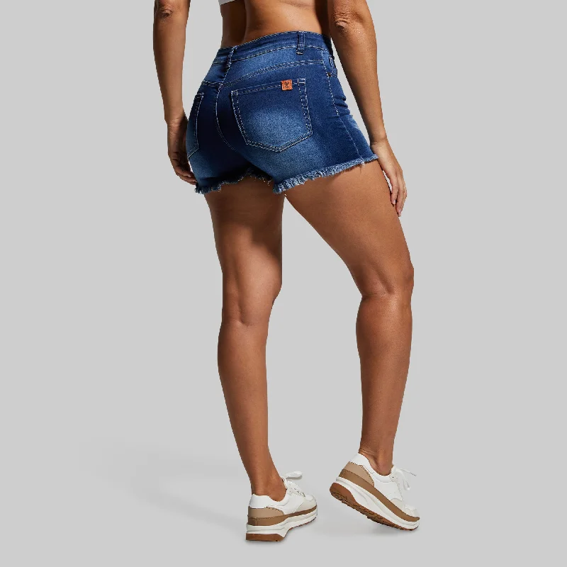 FLEX Stretchy Jean Short (Dark Wash)