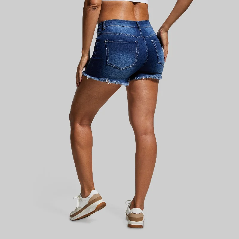 FLEX Stretchy Jean Short (Dark Wash)