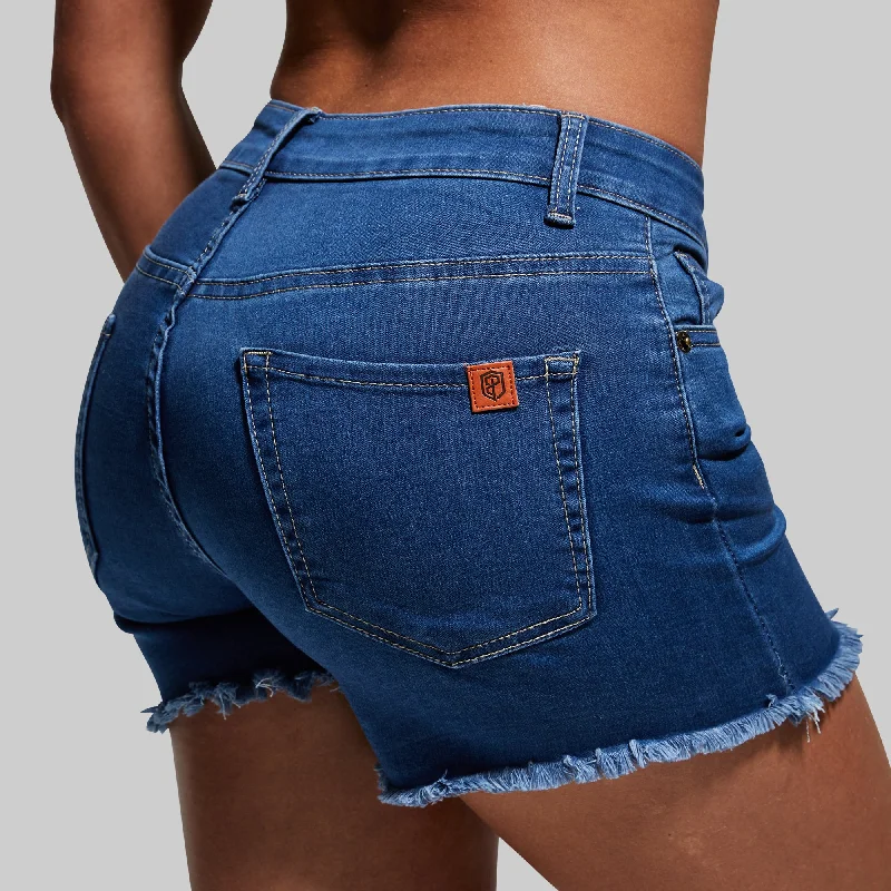 FLEX Stretchy Jean Short (Mid Wash)