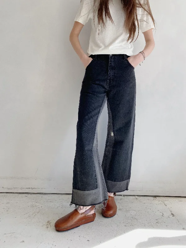 reworked culotte in vintage black