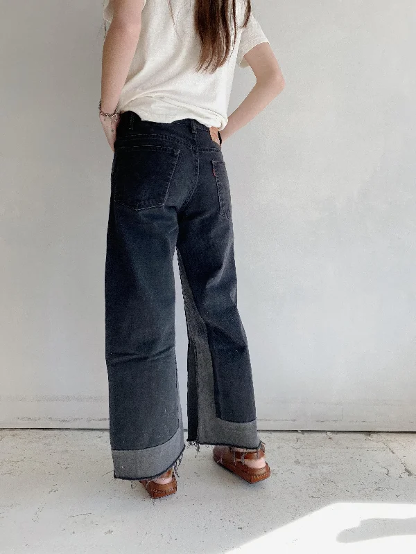 reworked culotte in vintage black