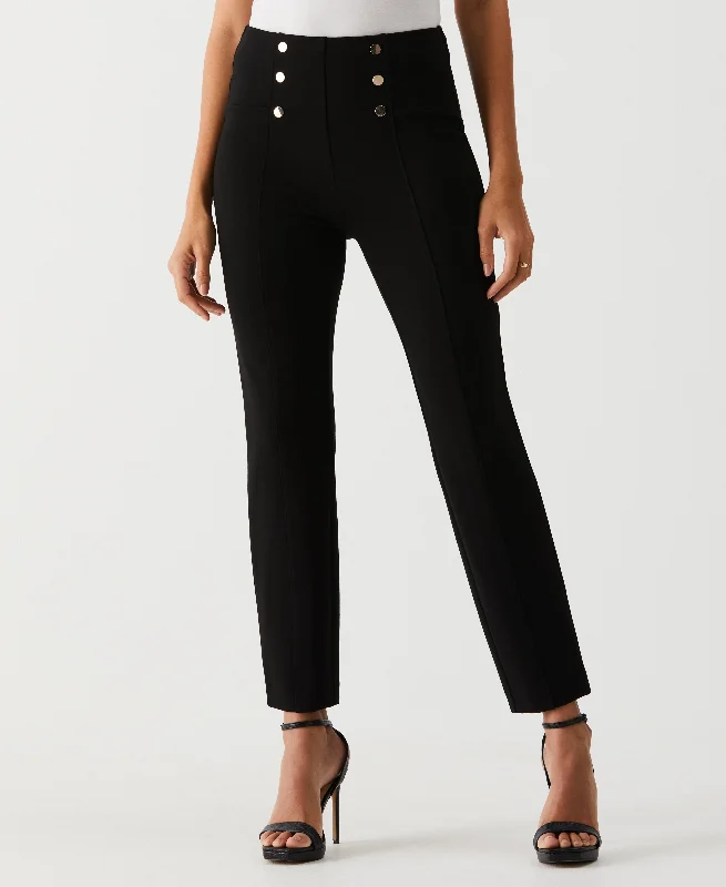 Seamed Slim Leg Ankle Pull On Pant