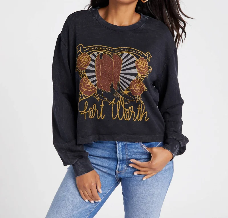 Fw Boots Sweatshirt In Black