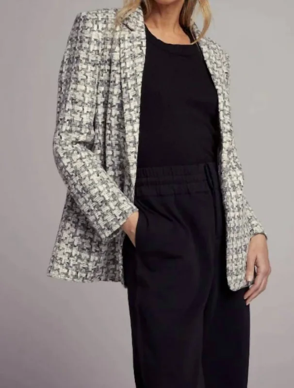 Roscoe Blazer In Ash Boucle