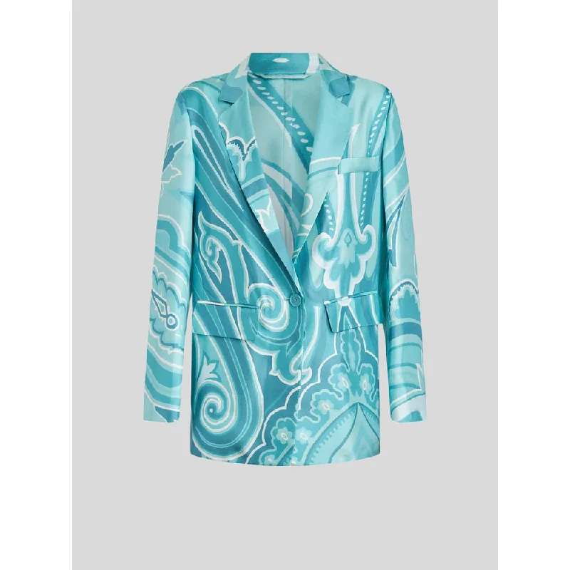 Silk Jacket With Paisley Patterns