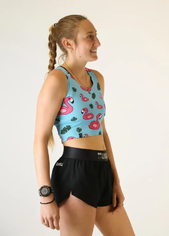 Blue Flamingo PWR Crop Top