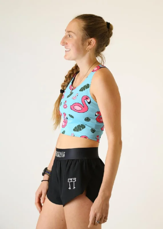 Blue Flamingo PWR Crop Top