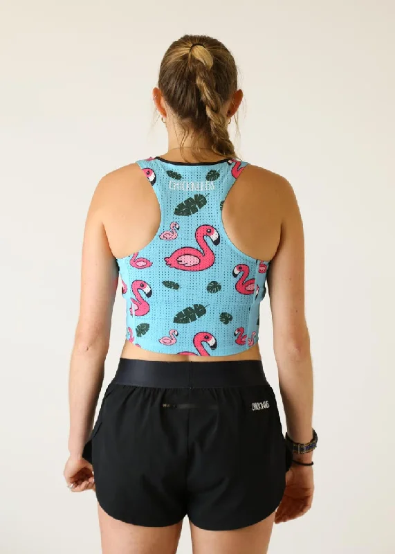 Blue Flamingo PWR Crop Top