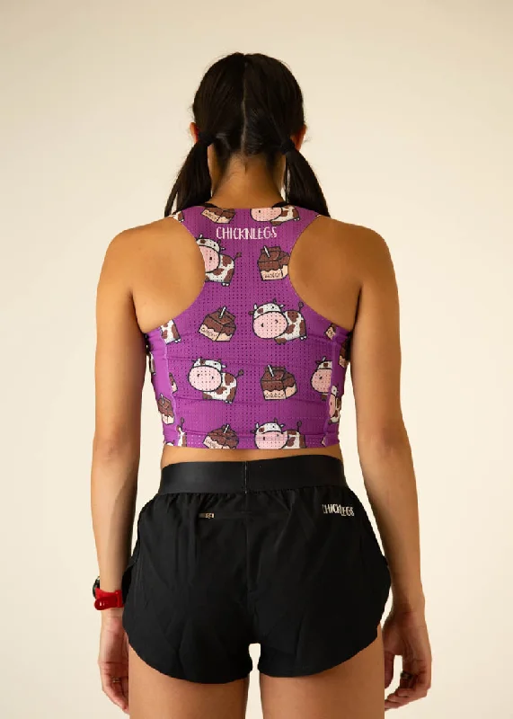 Choccy Cows PWR Crop Top