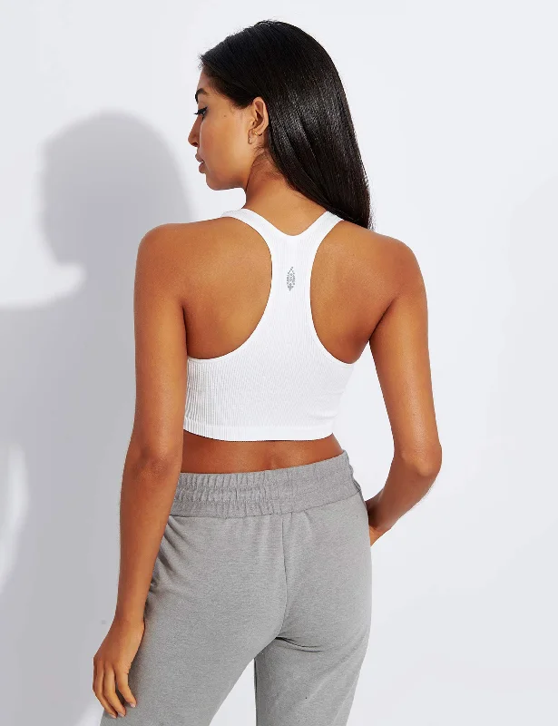 Free Throw Crop - White