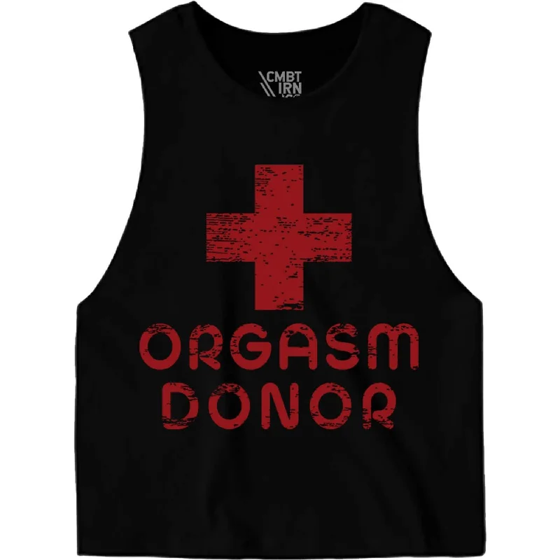 Orgasm Donor Ladies Crop Top